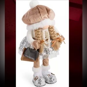 Charming Doll Gnome with Braided Hair and Accessories